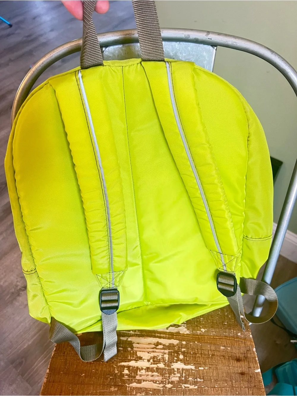 L.L. Bean Neon Yellow Men’s Backpack with Reflective Accent